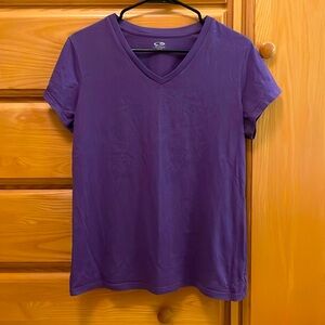 Purple Short Sleeve Loose Fir Champion Tee Shirt